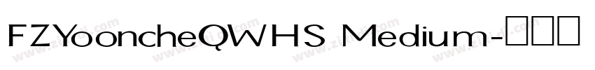 FZYooncheQWHS Medium字体转换